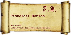Piskolczi Marica névjegykártya